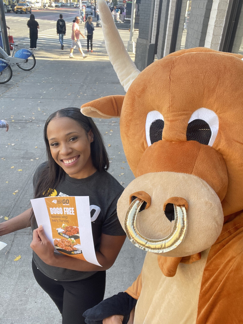 Buffalo Wild Wings GO! - East Village Street Takeover street team activation, photo 7 of 8