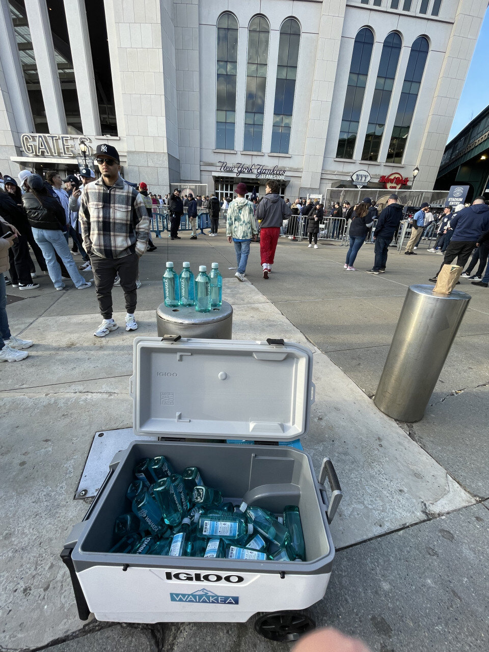 Waiakea Water x Aaron Judge Opening Day street team activation, photo 1 of 5