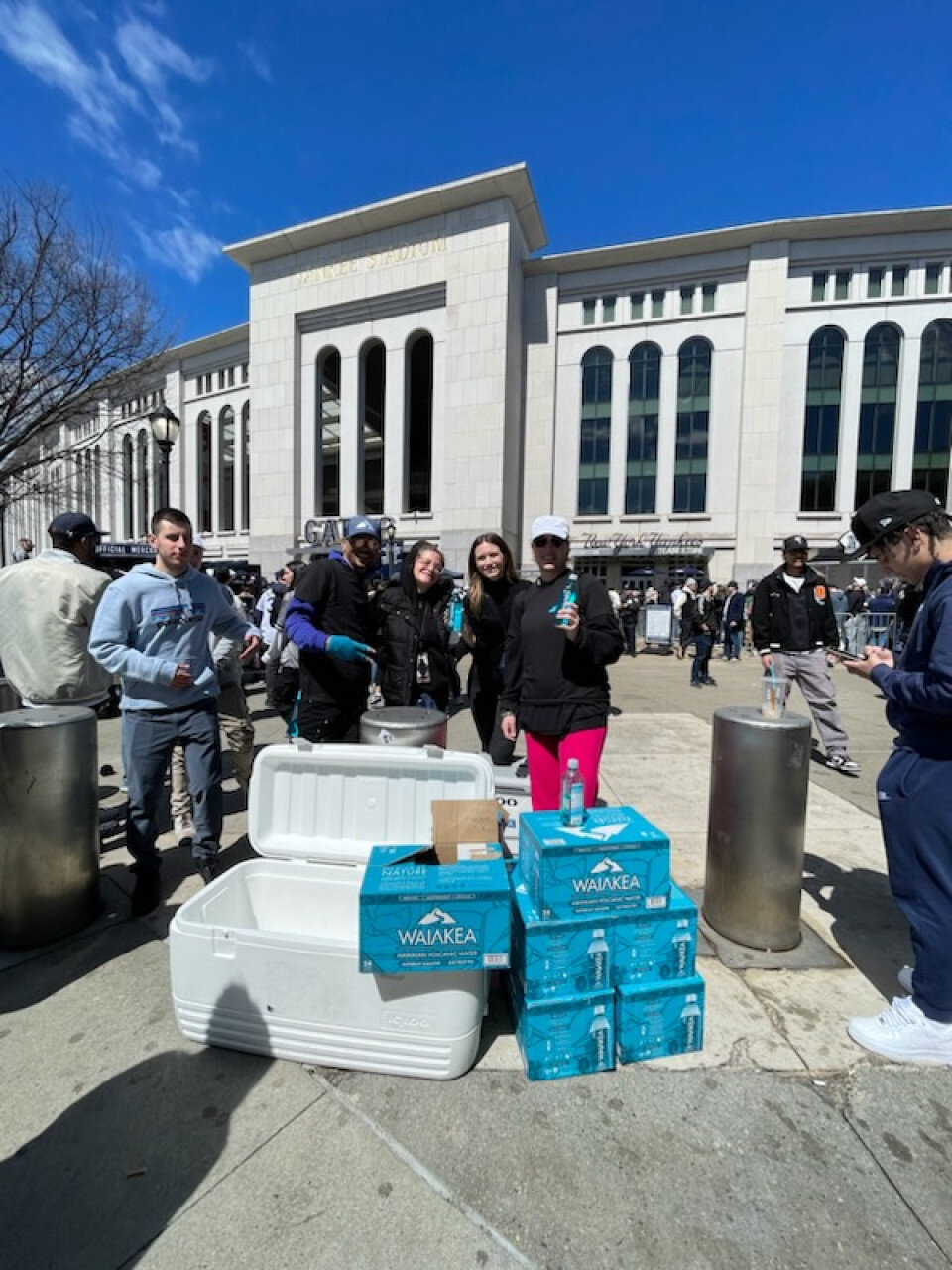 Waiakea Water x Aaron Judge Opening Day street team activation, photo 5 of 5